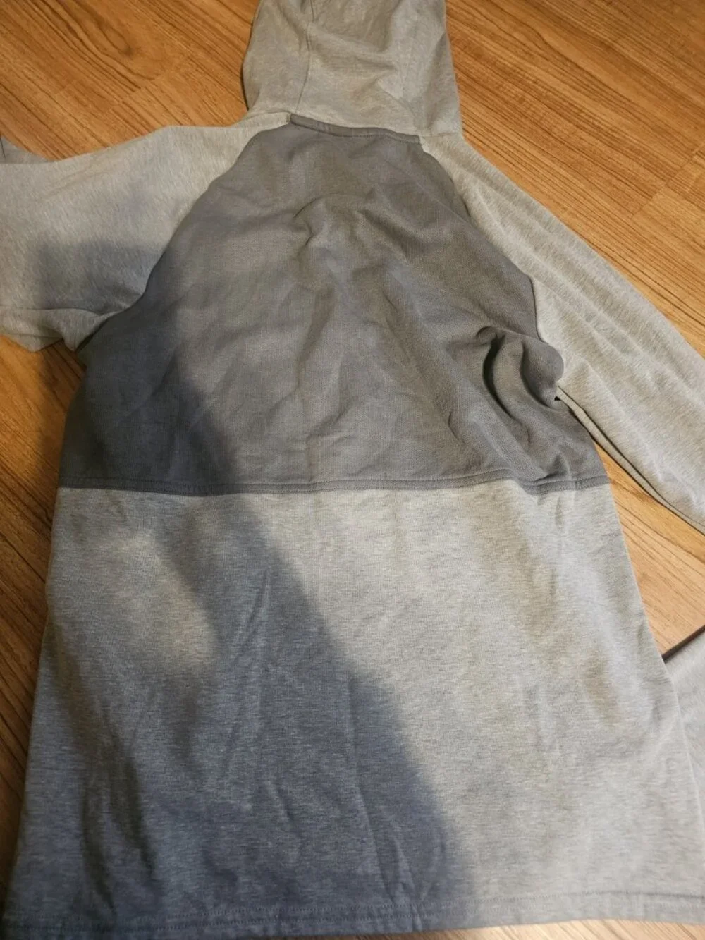 Nike Therma Fit Hoodie Pullover Sweatshirt Gray Green Logo Mens Sz Small
